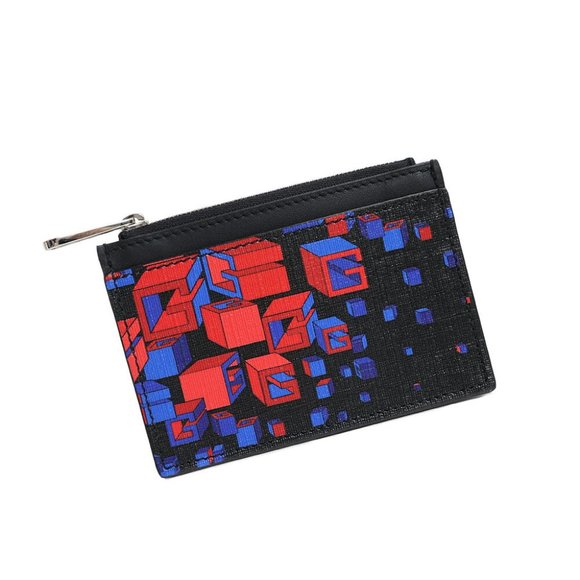 Gucci Square G Space Print Card Holder with Zipper - Picture 1 of 2